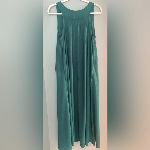 Athleta Green Sleeveless Scoop Neck Sundress - Picture 5 of 5
